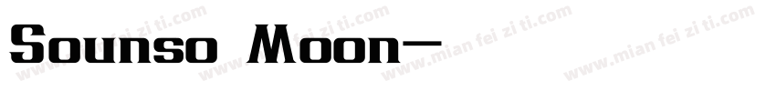 Sounso Moon字体转换